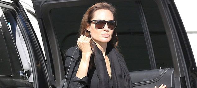 Angelina Jolie reapareci despus de la varicela