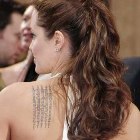 El significado de los tatuajes de Angelina.