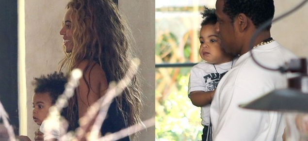 Beyonc pasea junto a su hija en Paris