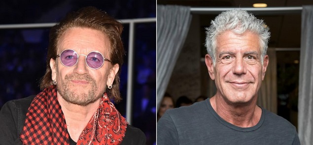 Bono conmemora a Anthony Bourdain