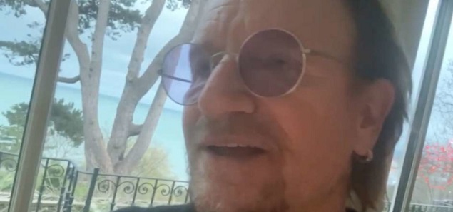 Bono dedica una cancin indita a los mdicos que estn en primera lnea contra el coronavirus