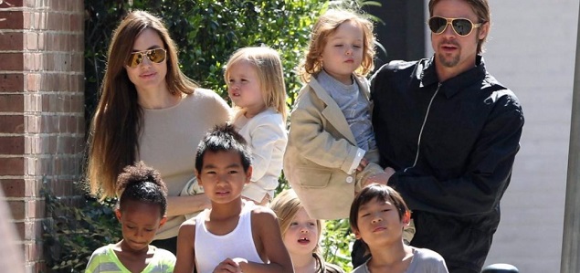 Brad Pitt emotivo rencuentro con sus hijos despus de la separacin