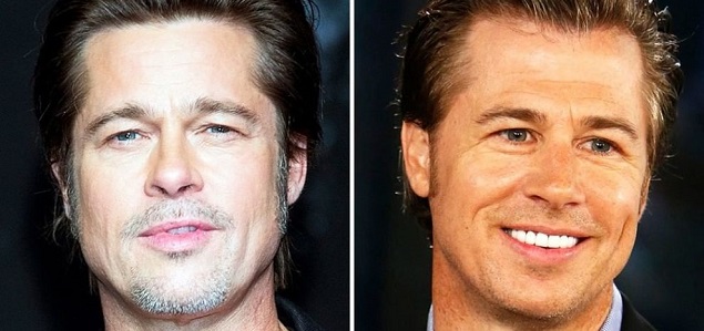 Brad Pitt y su hermano empresario Doug: dos gotas de agua