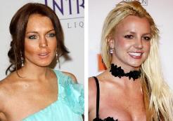 Britney Spears y Lindsay Lohan coincidieron en Londres.