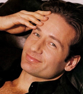 David Duchovny y Demi Moore.