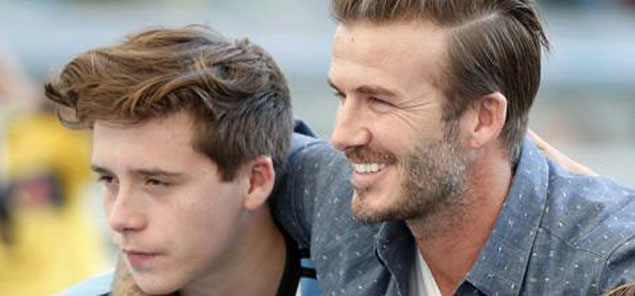 El choque de David Beckham
