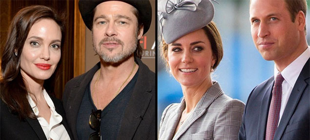 El t de Kate y William con Brad y Angelina