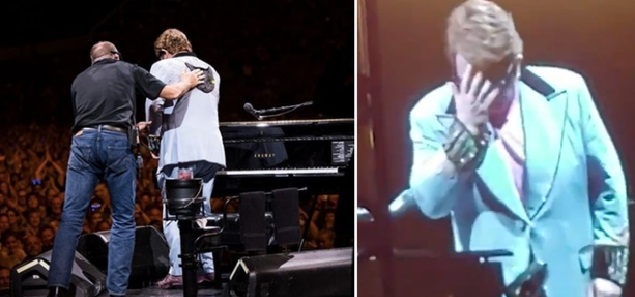 Elton John interrumpe un concierto: Tengo neumona