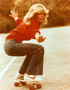 Farrah Fawcett.