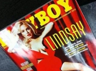 Filtran portada de Lindsay Lohan en Playboy