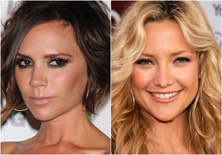 Final de la dulce espera para Victoria Beckham y Kate Hudson