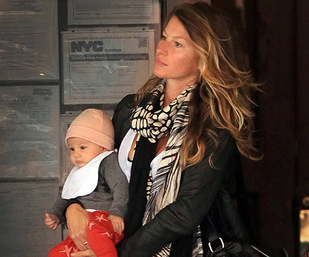 Gisele Bndchen no se despega de su pequea Vivian