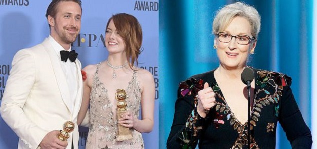 Globos de Oro 2017, espectacular triunfo de La La Land