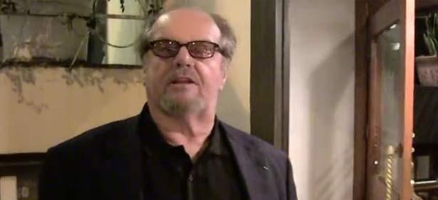 Jack Nicholson reaparece en el ojo público