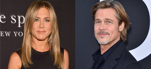 Jennifer Aniston y Brad Pitt juntos en una fiesta