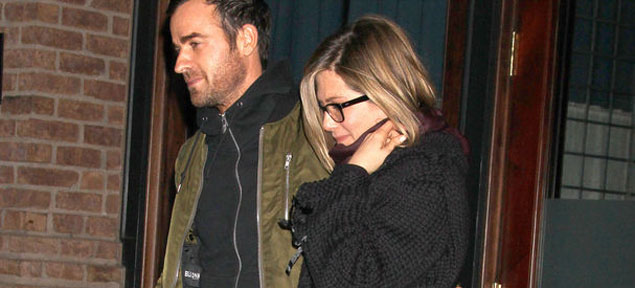 Jennifer Aniston y Justin Theroux en Nueva York