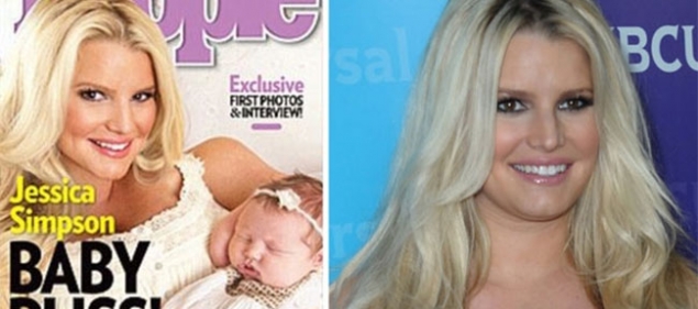 Jessica Simpson present a su hija