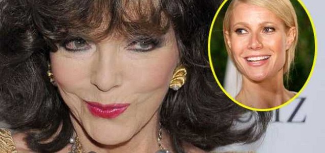 Joan Collins se burla de las dietas de Gwyneth Paltrow