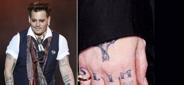 Johnny Depp convierte en un insulto el tatuaje dedicado a Amber Heard