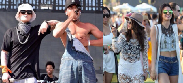 Justin Bieber y Selena Gmez en Coachella