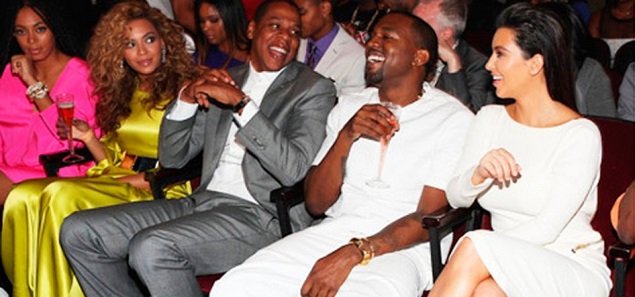 Kanye West y Kim Kardashian hicieron las paces con Beyonc y Jay-Z