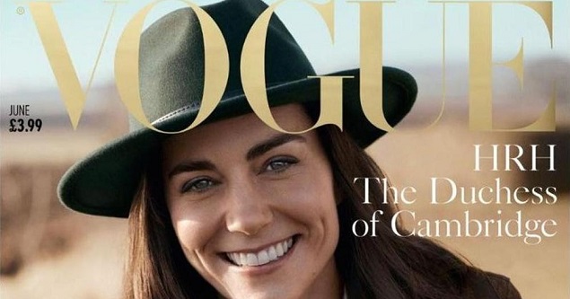 Kate Middleton en la portada por los 100 aos de Vogue