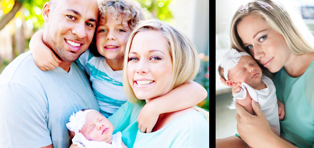 Kendra Wilkinson presenta a su hija