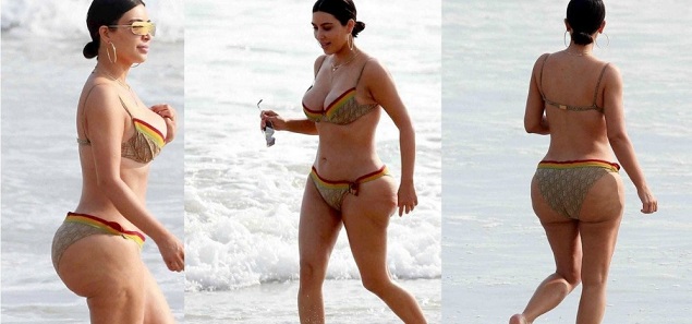 Kim Kardashian en Instagram, 100 mil seguidores menos por culpa de la celulitis