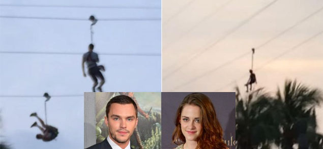 Kristen Stewart y Nicholas Hoult se divierten