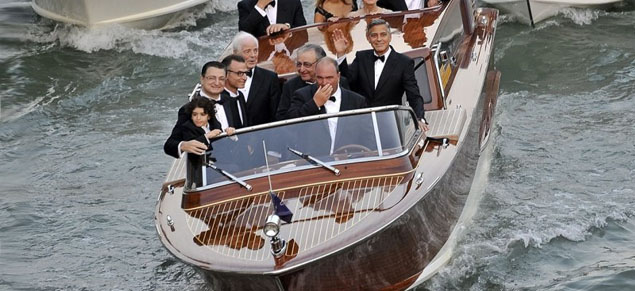 La opulencia de la boda de George Clooney y Amal Alamuddin