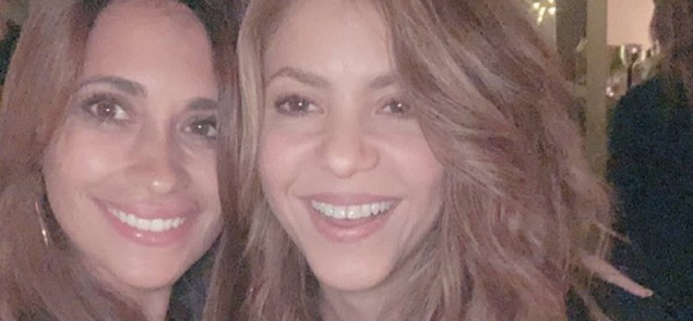 La selfie de Antonella Roccuzzo y Shakira