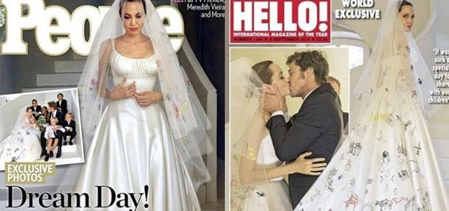 Las fotos de la boda de Angelina Jolie y Brad Pitt