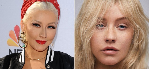 Las irreconocibles imgenes de Christina Aguilera