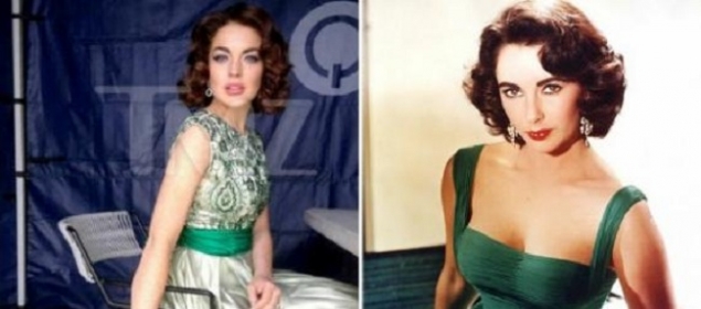 Las primeras imágenes de Lindsay Lohan convertida en Liz Taylor