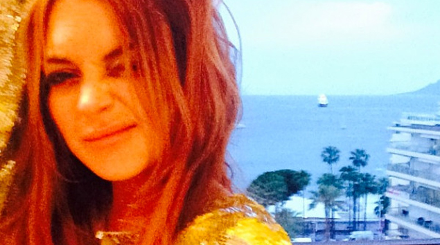 Lindsay Lohan se divierte en Cannes