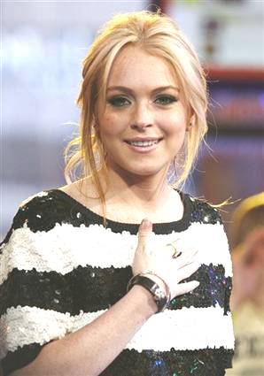 Lohan luego de salir de rehabilitacion.