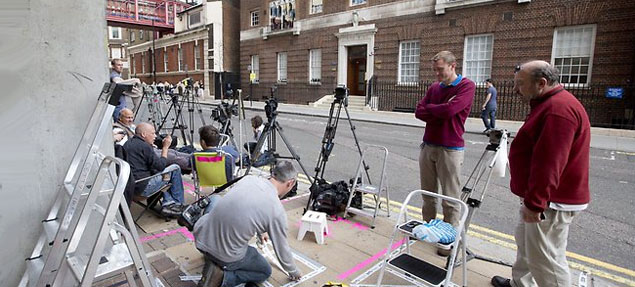 Londres se prepara para la llegada del hijo de los Duques de Cambridge