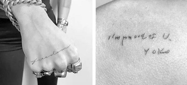 Los nuevos tatuajes de Miley Cyrus
