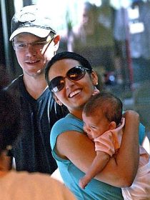 Matt Damon ser padre.