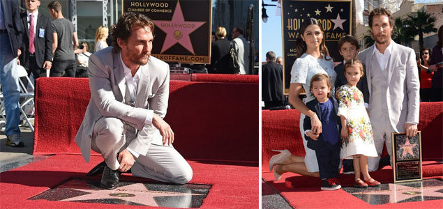 Matthew McConaughey recibe una estrella