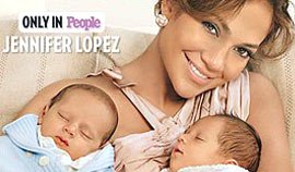 Los mellizos de J. Lo podrn ser vistos en abril.