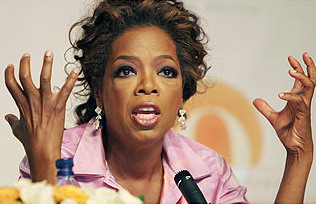 Oprah llor ante Africa