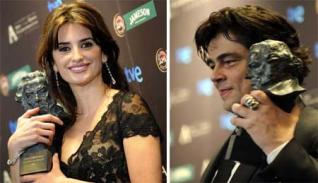 Benicio del Toro y Penélope Cruz protagonistas de los Goya