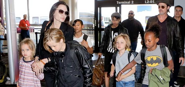 Pitt-Jolie, hablan las nieras: No hay control sobre los hijos, ni siquiera van a la escuela