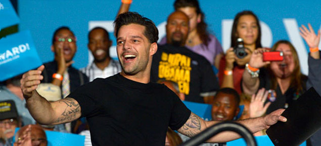 Ricky Martin, otro famoso que apoy a Obama