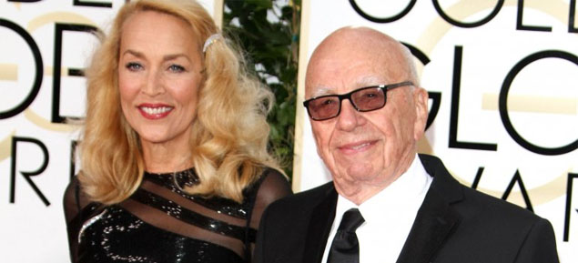 Rupert Murdoch desposa a Jerry Hall