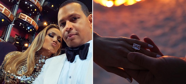 Se comprometieron Jennifer Lopez y Alex Rodriguez