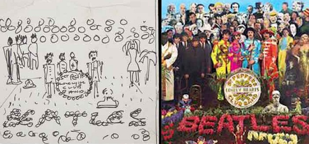 Se subastar un boceto para la portada de Sgt. Pepper dibujado por John Lennon