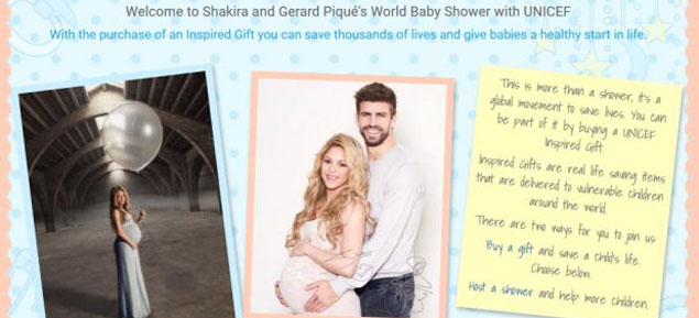 Shakira y Piqu organizan un baby Shower mundial