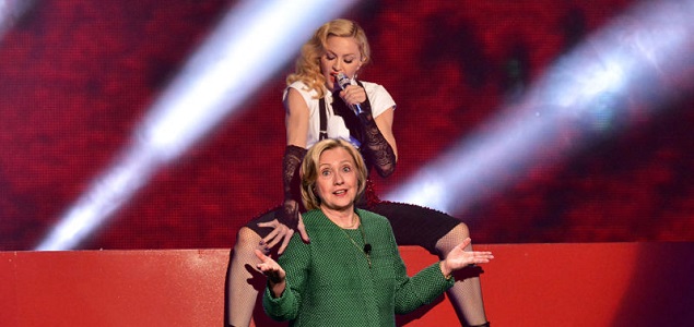 Tambin Madonna se desnuda para apoyar a Hillary Clinton